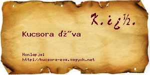 Kucsora Éva névjegykártya
